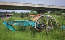 Cận cảnh hoang tàn ở công trường phía tây dự án cao tốc Bến Lức - Long Thành