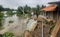 Sạt lở làm hơn 120m đường đổ sụp xuống sông Phú An
