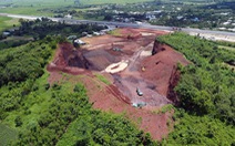 Toàn cảnh mỏ đất đắp cho cao tốc Phan Thiết - Dầu Giây bị ‘tuýt còi’