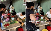 Thanh niên bán cà chua lươn lẹo gặp khách hàng cao tay