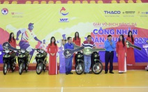 Giải bóng đá công nhân toàn quốc: Tặng 2 xe máy cho công nhân Cần Thơ