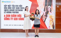 HUTECH tặng học bổng thạc sĩ 100% học phí cho hoa hậu Lê Hoàng Phương