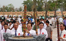 Khánh thành Khu chứng tích chiến tranh rừng tràm Bang Biện Phú và đền thờ anh hùng liệt sĩ