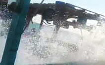 Xuất hiện clip tàu cá Cà Mau đâm va phương tiện khác trên biển