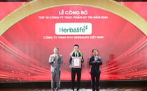 Herbalife Việt Nam vào Top 10 Công ty Thực phẩm Uy tín lần thứ tư liên tiếp