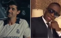 Thủ môn Courtois trêu chọc Vinicius hát karaoke 'khó nghe'