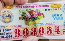 Công ty xổ số Kiên Giang cũng trả thưởng cho người trúng số có vé số bị rách rời