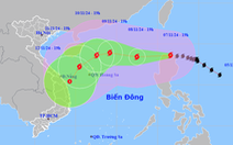 Bão Yinxing sáng 8-11 vào Biển Đông, cường độ mạnh, diễn biến phức tạp