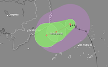 Bão số 10 đổi hướng về vùng biển Khánh Hòa - Bình Thuận