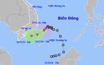 Bão số 10 hướng về vùng biển Ninh Thuận - Vũng Tàu