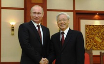 Tổng bí thư Nguyễn Phú Trọng chúc mừng Tổng thống Nga Vladimir Putin