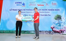 Keppel đưa máy lọc nước nhiễm mặn đến với người dân Bến Tre và Trà Vinh