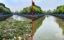 Đã thu gom hơn 100 tấn rác trên kênh Nhiêu Lộc - Thị Nghè, mặt kênh cơ bản sạch sẽ