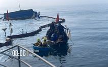 Hút sạch 7.000 lít dầu trên tàu hàng gặp nạn chìm ở Cù Lao Chàm