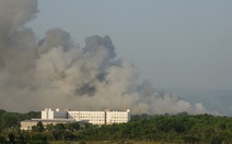 Cháy bãi rác tạm Đồng Cây Sao, Phú Quốc 9 ngày qua vẫn còn âm ỉ