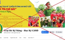 Công an Đà Nẵng phát cảnh báo về trang đăng ký trại hè kỹ năng giả mạo