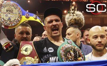 Đánh bại Tyson Fury, tay đấm Usyk thống nhất các đai hạng nặng thế giới