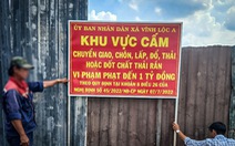 ‘Đại công trường’ đốt rác ở Bình Chánh được dọn sạch, treo bảng 'vi phạm phạt 1 tỉ đồng'