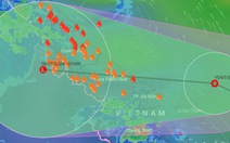 Áp thấp nhiệt đới áp sát Quảng Trị - Quảng Nam, nhiều nơi mưa to