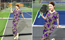 Chị em rủ nhau diện đồ bộ ra sân pickleball để né thị phi