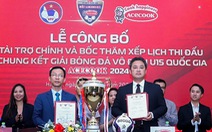 Công bố nhà tài trợ chính Giải Bóng đá vô địch 
U15 quốc gia - Cúp Acecook 2024