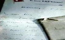 Bán đấu giá lá thư viết từ tàu Titanic