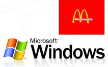 McDonald's và Microsoft: hai nhãn hiệu nổi tiếng nhất thế giới