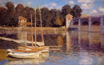 Một bức tranh của Monet bị phá hoại