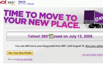 Nhiều người ngỡ ngàng khi Yahoo 360 đóng cửa