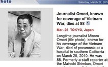 Nhà báo Nhật viết về chiến tranh VN qua đời