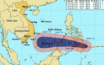 Bão Washi đến gần biển Đông, biển động rất mạnh