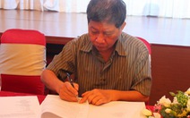 Nguyễn Huy Thiệp ký tác quyền trị giá 500 triệu đồng
