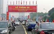 Thông xe cầu vượt lắp ghép lớn nhất Hà Nội
