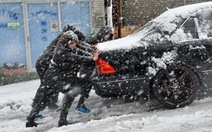 Nhật tơi bời trong bão tuyết, hủy hàng trăm chuyến bay