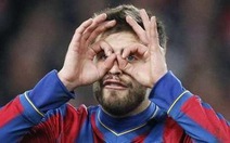 Trung vệ Gerard Pique ở lại Barca đến năm 2015