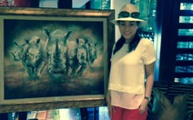 Thu Minh, Thanh Bùi đến Nam Phi tuyên truyền chống săn tê giác