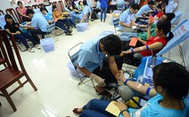 Hơn 600 thanh niên tham gia hiến máu tình nguyện
