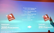 Chip Snapdragon 200 đưa mạng 4G vào smartphone, tablet