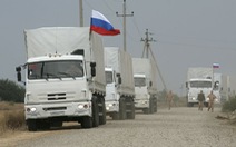 Đoàn xe viện trợ của Nga tiến vào Ukraine