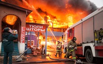 Cháy lớn chợ người Việt tại Nga