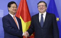 Thủ tướng Nguyễn Tấn Dũng hội đàm với chủ tịch Ủy ban châu Âu