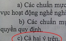 Đề thi tuyển giáo viên được đánh dấu đáp án?