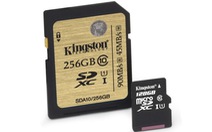 ​Dung lượng thẻ nhớ Kingston lên đến 256GB