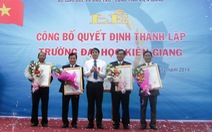 Công bố thành lập trường đại học Kiên Giang