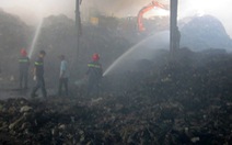Cháy lớn tại công ty môi trường Đồng Xanh
