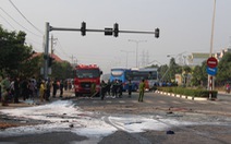 Xe đò xe tải tông nhau: 7 người bị thương
