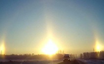 "3 mặt trời" cùng mọc ở Nga