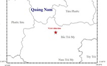 Lại động đất 2,6 độ ở Bắc Trà My