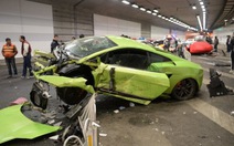 Đua "kiểu Fast & furious”, siêu xe Lamborghini vỡ nát