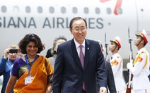 Tổng thư ký LHQ Ban Ki-Moon đã đến Việt Nam